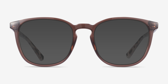 Chandler Brown PlasticEyeglass Frames from EyeBuyDirect, with Tinted Lenses