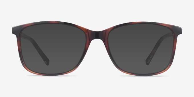 Boudry Tortoise PlasticEyeglass Frames from EyeBuyDirect, with Tinted Lenses
