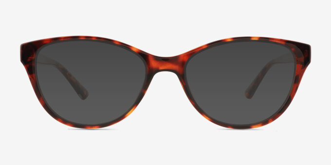 Camille Tortoise PlasticEyeglass Frames from EyeBuyDirect, with Tinted Lenses
