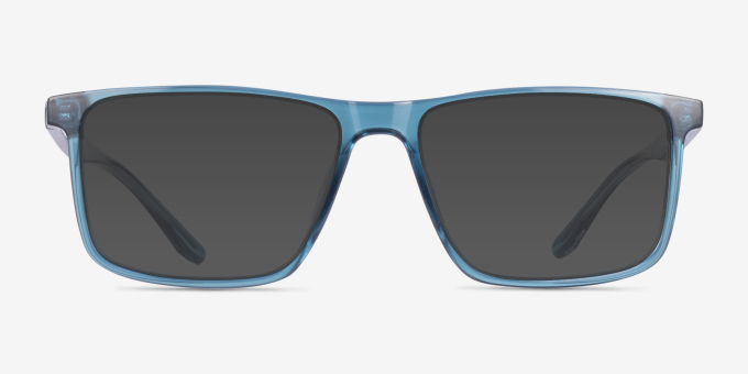 Corin Bleu PlastiqueMontures de lunettes de vue d'EyeBuyDirect, Avec des Verres Teintés