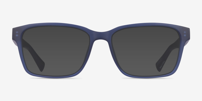 Darren Bleu PlastiqueMontures de lunettes de vue d'EyeBuyDirect, Avec des Verres Teintés
