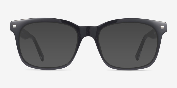Eddie Black PlasticEyeglass Frames from EyeBuyDirect, with Tinted Lenses