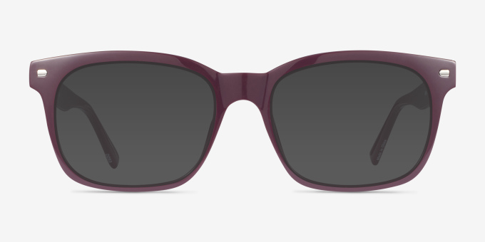 Eddie Burgundy PlasticEyeglass Frames from EyeBuyDirect, with Tinted Lenses