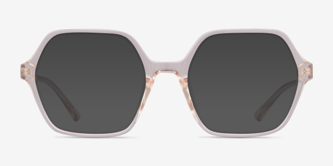 Emerson Clear Brown PlastiqueMontures de lunettes de vue d'EyeBuyDirect, Avec des Verres Teintés