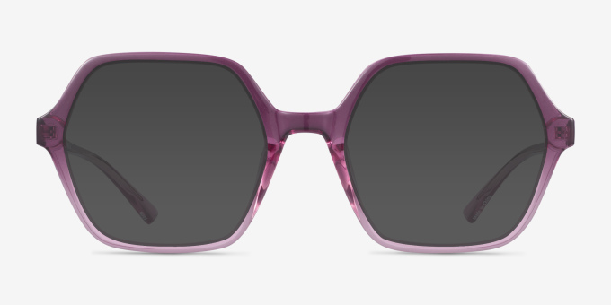 Emerson Purple PlasticEyeglass Frames from EyeBuyDirect, with Tinted Lenses