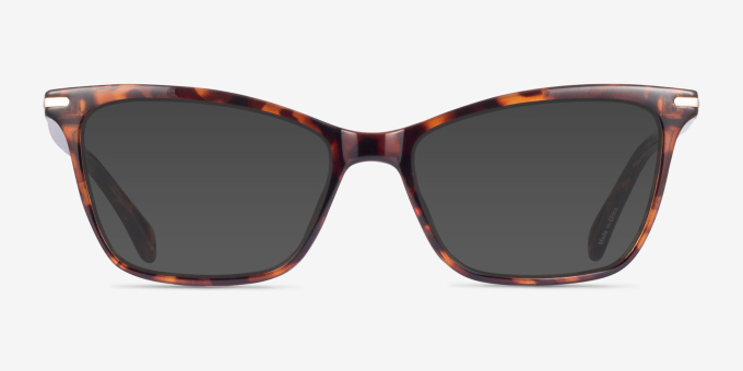 Farah Tortoise PlasticEyeglass Frames from EyeBuyDirect, with Tinted Lenses