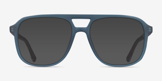 Gale Clear Green PlasticEyeglass Frames from EyeBuyDirect, with Tinted Lenses