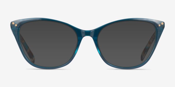 Harper Bleu AcétateMontures de lunettes de vue d'EyeBuyDirect, Avec des Verres Teintés