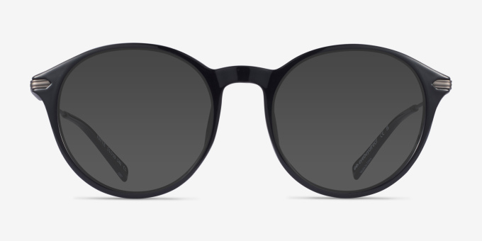 Hattie Black MetalEyeglass Frames from EyeBuyDirect, with Tinted Lenses