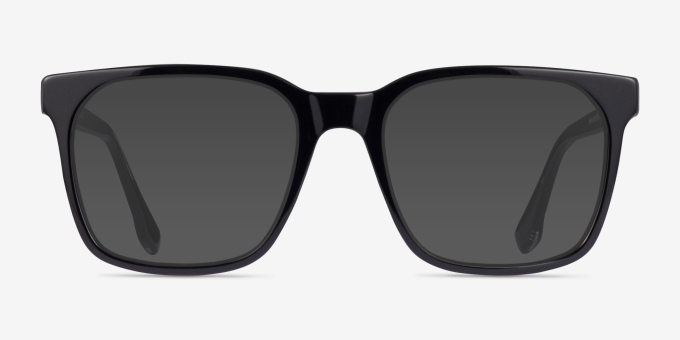 Lance Black Alternative MaterialsEyeglass Frames from EyeBuyDirect, with Tinted Lenses