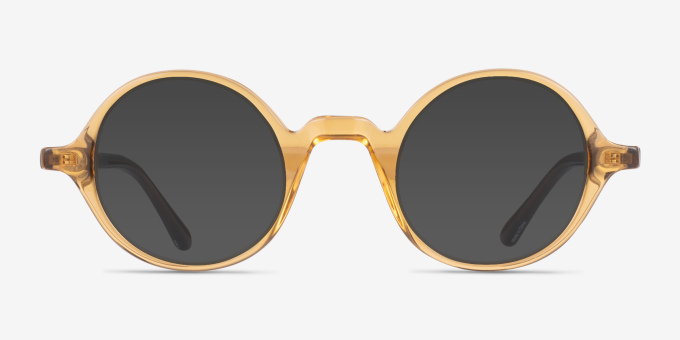 Neptune Clear Brown AcétateMontures de lunettes de vue d'EyeBuyDirect, Avec des Verres Teintés