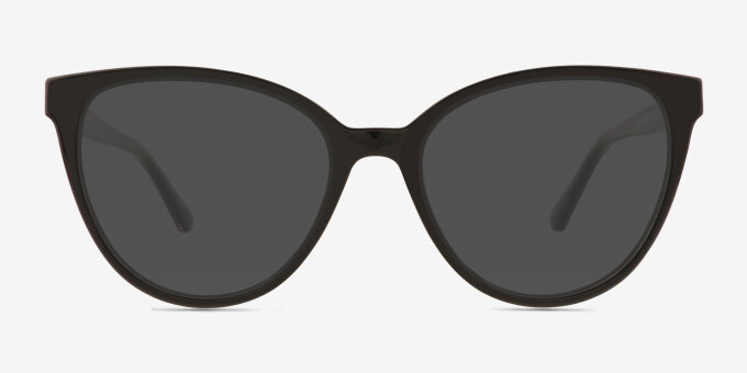 Amaya Black PlasticEyeglass Frames from EyeBuyDirect, with Tinted Lenses
