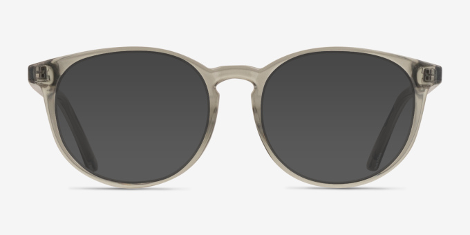 Bubbles Gray PlasticEyeglass Frames from EyeBuyDirect, with Tinted Lenses