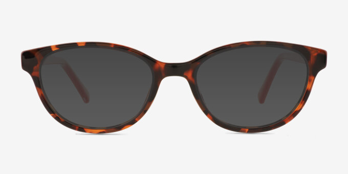 Berni Tortoise PlasticEyeglass Frames from EyeBuyDirect, with Tinted Lenses