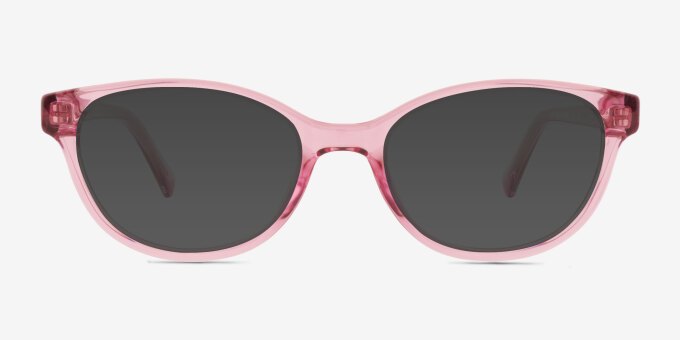 Berni Purple PlasticEyeglass Frames from EyeBuyDirect, with Tinted Lenses