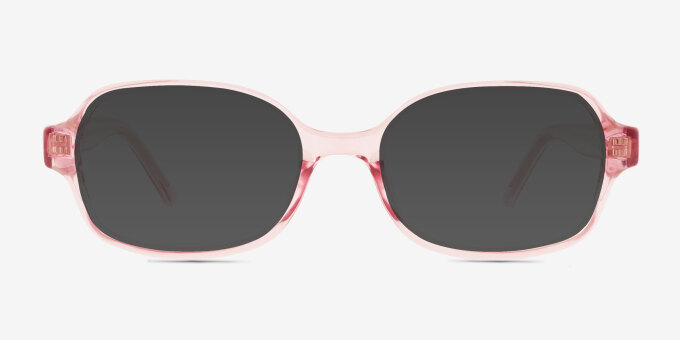 Cary Pink PlasticEyeglass Frames from EyeBuyDirect, with Tinted Lenses