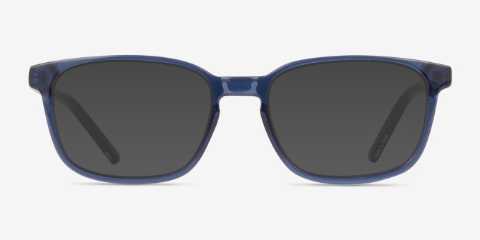 Delle Blue PlasticEyeglass Frames from EyeBuyDirect, with Tinted Lenses
