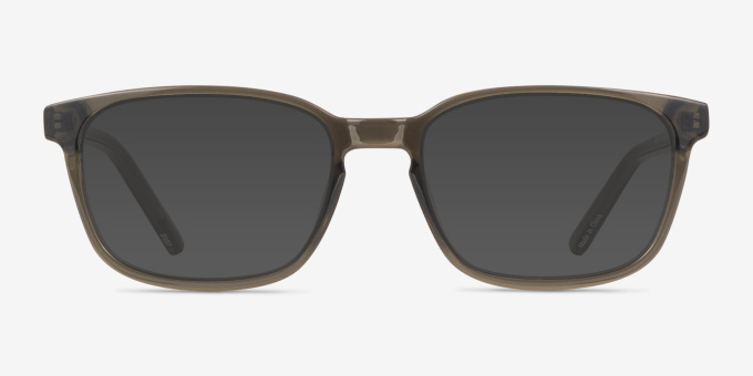 Delle Gray PlasticEyeglass Frames from EyeBuyDirect, with Tinted Lenses