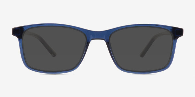 Zippy Navy PlasticEyeglass Frames from EyeBuyDirect, with Tinted Lenses