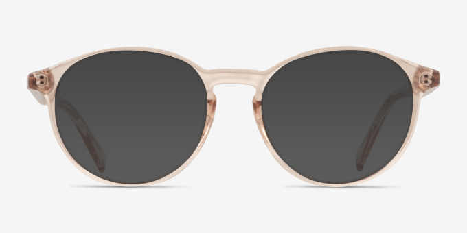 Halo Clear Pink PlasticEyeglass Frames from EyeBuyDirect, with Tinted Lenses