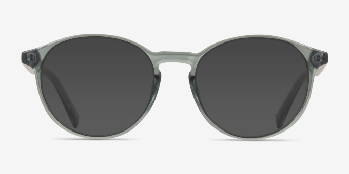 Halo Clear Green PlastiqueMontures de lunettes de vue d'EyeBuyDirect, Avec des Verres Teintés