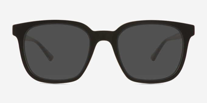 Finch Black PlasticEyeglass Frames from EyeBuyDirect, with Tinted Lenses