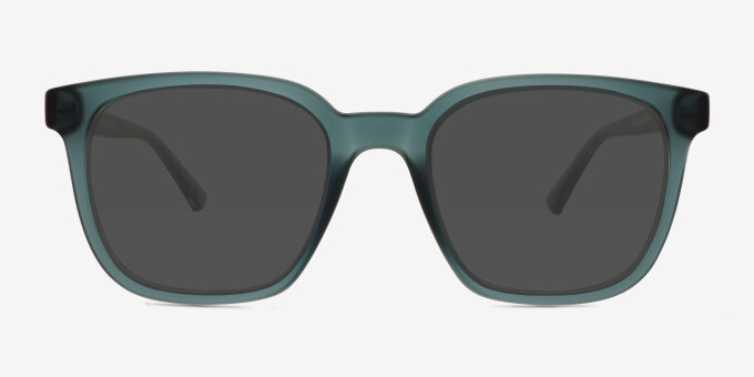 Finch Matte Blue PlasticEyeglass Frames from EyeBuyDirect, with Tinted Lenses
