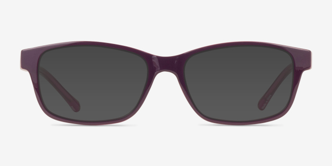 Haley Purple PlasticEyeglass Frames from EyeBuyDirect, with Tinted Lenses