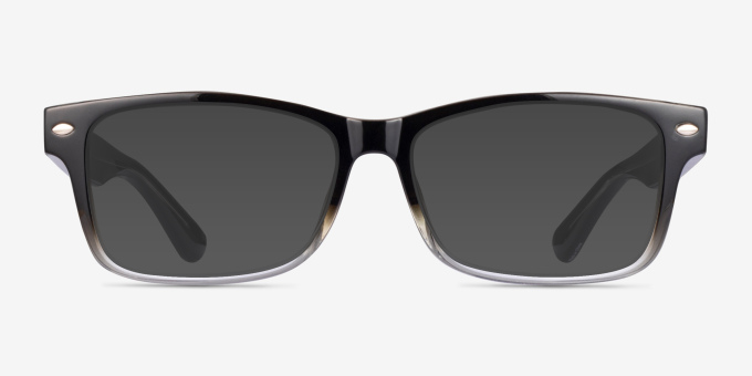 Hobbs Clear Gray PlastiqueMontures de lunettes de vue d'EyeBuyDirect, Avec des Verres Teintés