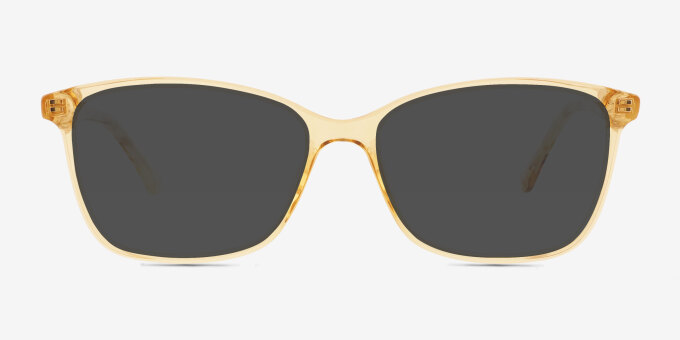 Henri Clear Nude PlasticEyeglass Frames from EyeBuyDirect, with Tinted Lenses