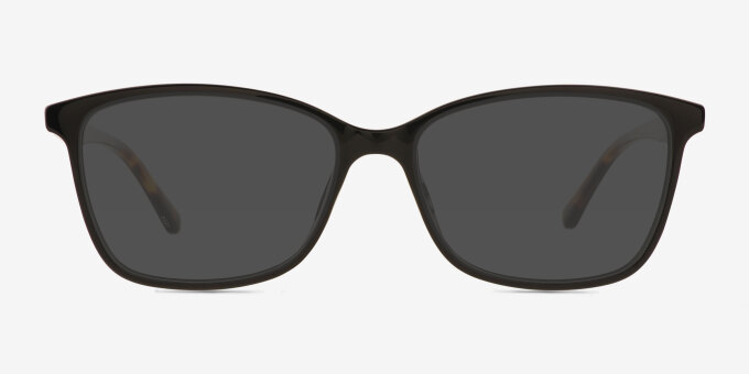 Henri Black PlasticEyeglass Frames from EyeBuyDirect, with Tinted Lenses