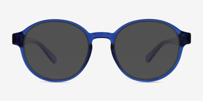 Hudson Clear Blue PlastiqueMontures de lunettes de vue d'EyeBuyDirect, Avec des Verres Teintés
