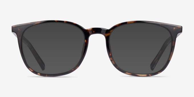 Ira Tortoise PlasticEyeglass Frames from EyeBuyDirect, with Tinted Lenses