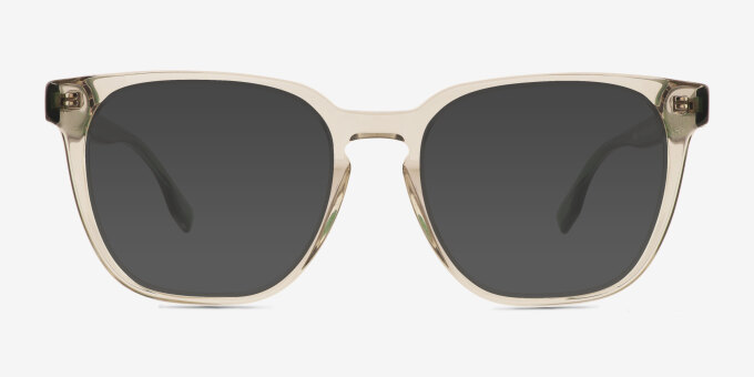 Jo Clear Green AcetateEyeglass Frames from EyeBuyDirect, with Tinted Lenses