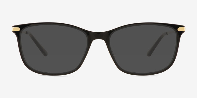 Marty Black MetalEyeglass Frames from EyeBuyDirect, with Tinted Lenses