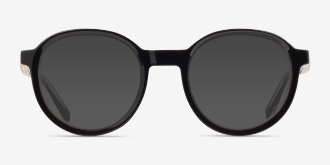 Nova Black AcetateEyeglass Frames from EyeBuyDirect, with Tinted Lenses