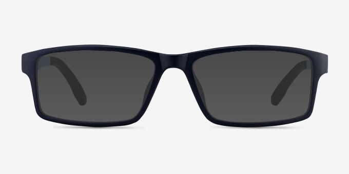 Bandon Navy PlasticEyeglass Frames from EyeBuyDirect, with Tinted Lenses