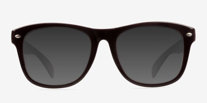 Myrtle Purple PlasticEyeglass Frames from EyeBuyDirect, with Tinted Lenses