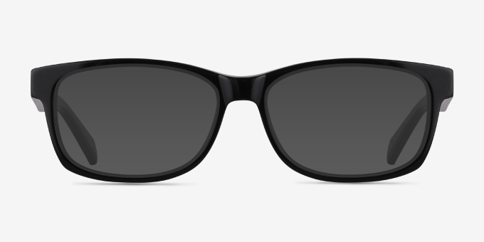 Kyle Black AcetateEyeglass Frames from EyeBuyDirect, with Tinted Lenses