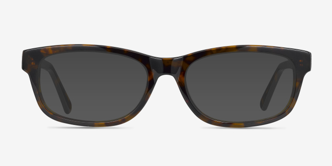 Presley Brun AcétateMontures de lunettes de vue d'EyeBuyDirect, Avec des Verres Teintés