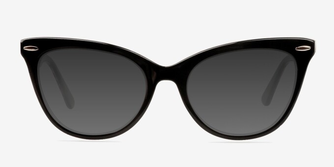 Anika Cat Eye Black Glasses for Women | Eyebuydirect