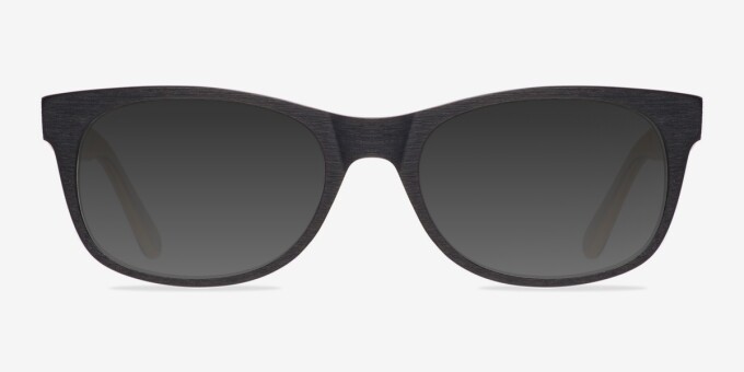 Panama Black AcetateEyeglass Frames from EyeBuyDirect, with Tinted Lenses