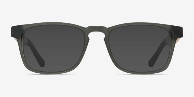 Lincoln Gray AcetateEyeglass Frames from EyeBuyDirect, with Tinted Lenses