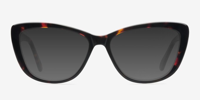 Charlotte Tortoise AcetateEyeglass Frames from EyeBuyDirect, with Tinted Lenses