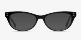 Monica Brown/Tortoise Acétate Montures de lunettes de vue d'EyeBuyDirect, with Tinted Lenses