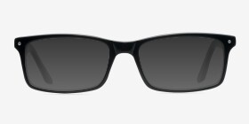 Mandi Noir Acétate Montures de lunettes de vue d'EyeBuyDirect, with Tinted Lenses