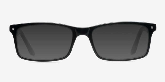 Mandi Black AcetateEyeglass Frames from EyeBuyDirect, with Tinted Lenses