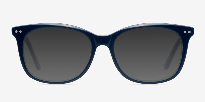 Brittany Navy AcetateEyeglass Frames from EyeBuyDirect, with Tinted Lenses