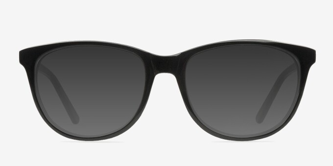 Anahi Black AcetateEyeglass Frames from EyeBuyDirect, with Tinted Lenses