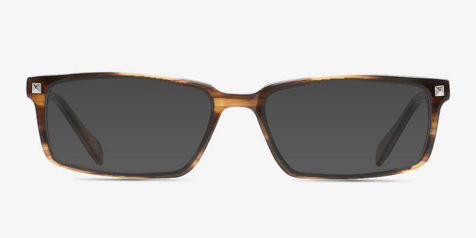 Hugo Brown AcetateEyeglass Frames from EyeBuyDirect, with Tinted Lenses
